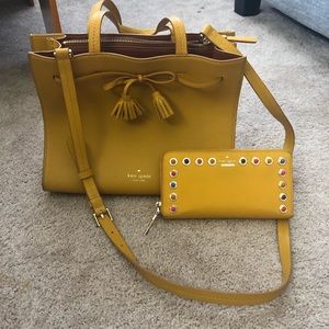 kate spade purse and wallet combo